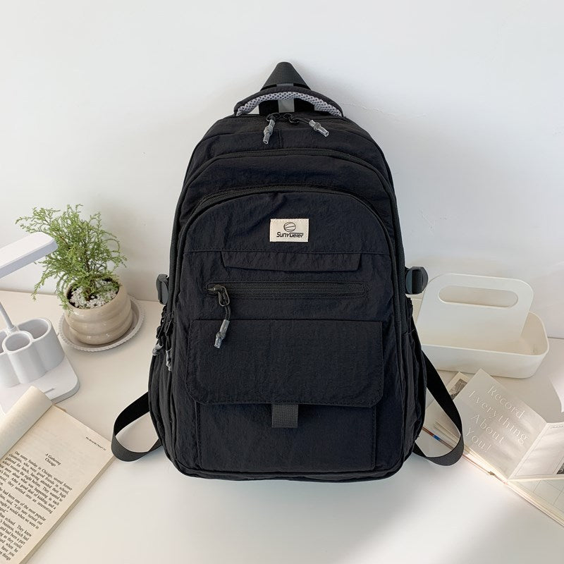 Lightweight Multi-Pocket School Backpack with Adjustable Straps