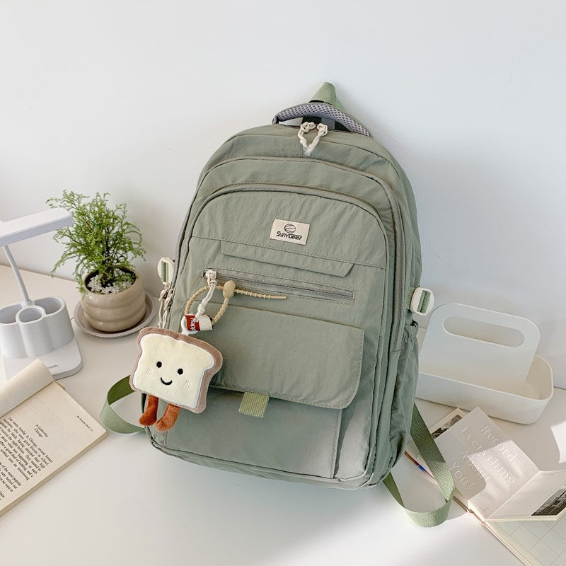 Lightweight Multi-Pocket School Backpack with Adjustable Straps
