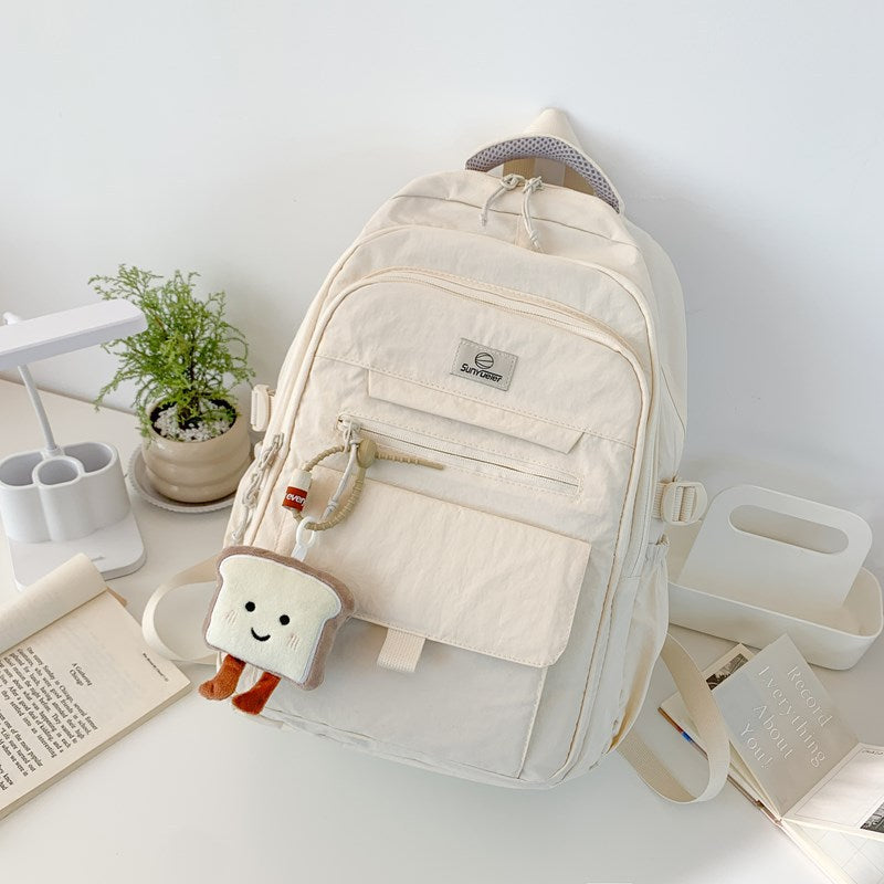 Lightweight Multi-Pocket School Backpack with Adjustable Straps