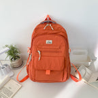 Lightweight Multi-Pocket School Backpack with Adjustable Straps