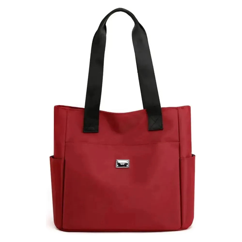 Lightweight Waterproof Polyester Oxford Shoulder Bag with Multiple Pockets