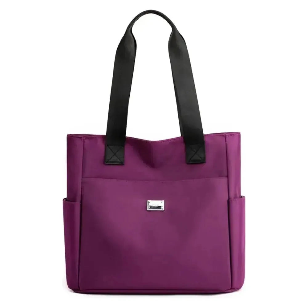 Lightweight Waterproof Polyester Oxford Shoulder Bag with Multiple Pockets