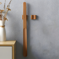 Long-Handled Wooden Shoe Horn with Magnetic Handle, 55 cm