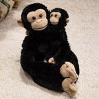 Long-Limbed Hanging Sloth Plush Toy with Soft Faux Fur and Embroidered Details