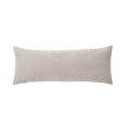 Long Rectangular Lumbar and Neck Pillow Cover, Textured Woven with Concealed Zip