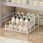 Low-Profile Metal Underbed Shoe Organiser
