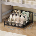 Low-Profile Metal Underbed Shoe Organiser