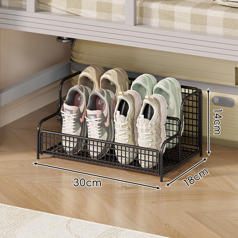 Low-Profile Metal Underbed Shoe Organiser