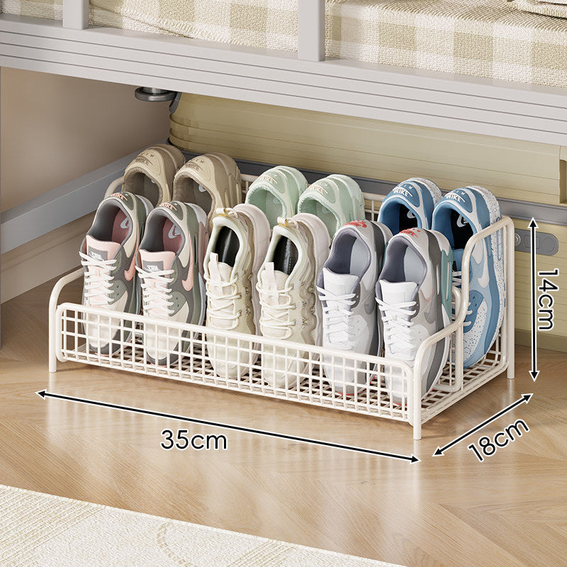 Low-Profile Metal Underbed Shoe Organiser
