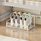 Low-Profile Metal Underbed Shoe Organiser