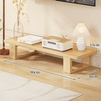 Low Wood Media Console Bench with Open Legs or Drawer