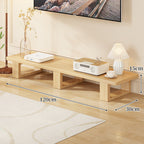 Low Wood Media Console Bench with Open Legs or Drawer