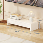 Low Wood Media Console Bench with Open Legs or Drawer