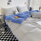 Lucetta Checkered & Marina Bedding Set-Welvere