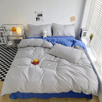 Lucetta Checkered & Marina Bedding Set-Welvere
