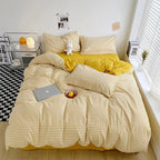 Lucetta Checkered & Marina Bedding Set-Welvere