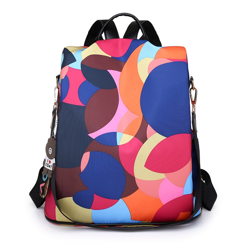 Anti-Theft Large Capacity Oxford Backpack - Durable, Zipper Closure, view 40