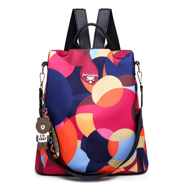 Anti-Theft Large Capacity Oxford Backpack - Durable, Zipper Closure