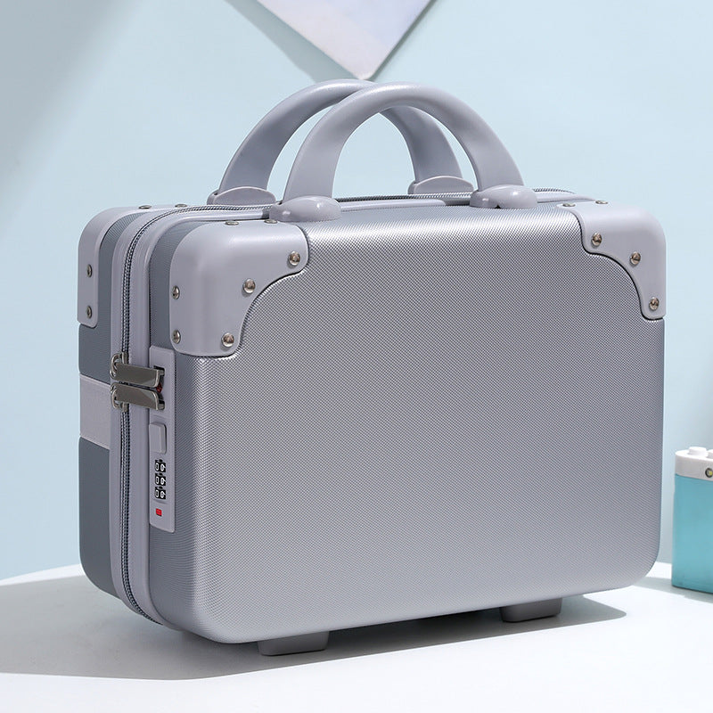 Hard-Shell Vanity Carry Cosmetic Case - Reinforced Corners, Combination Lock, view 2