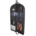 Travel Garment Bag for Dresses and Suits - 43 Inch, Breathable Fleece