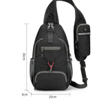 Anti-Theft Waterproof Shoulder Backpack for Travel - RFID Pocket, Nylon, 36cm, view 3
