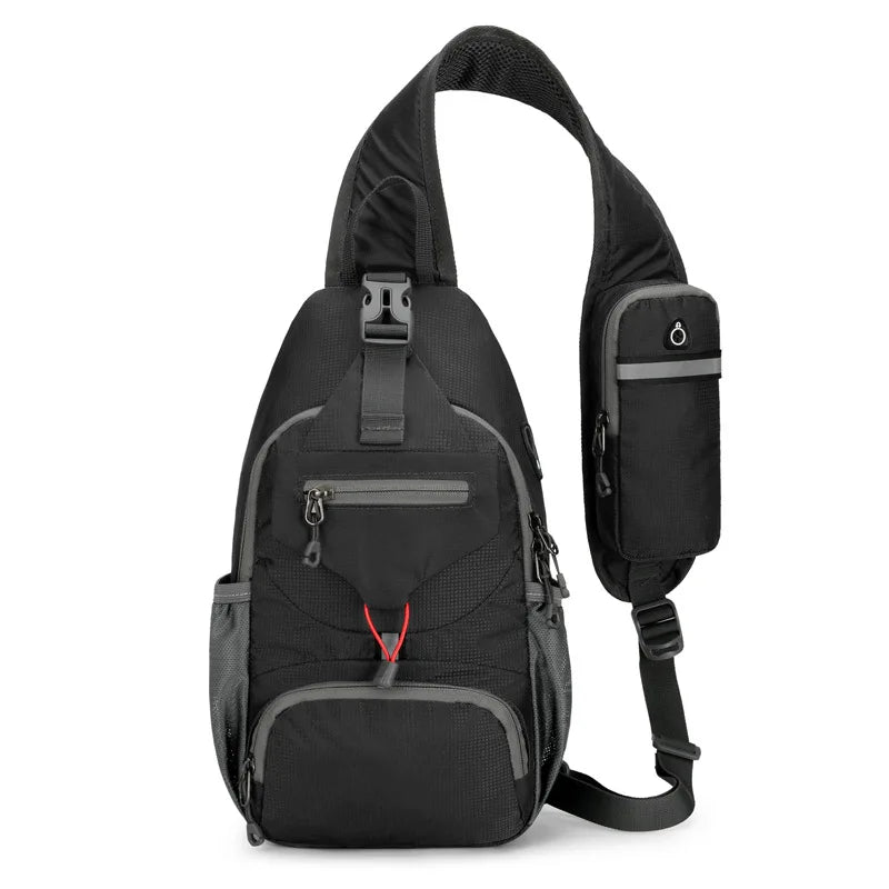 Anti-Theft Waterproof Shoulder Backpack for Travel - RFID Pocket, Nylon, 36cm, view 7