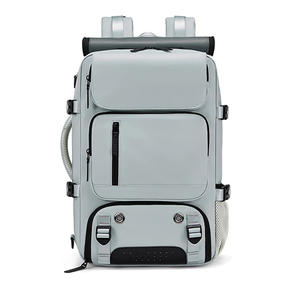 Waterproof Travel Backpack with USB Port - Shoe Compartment, Fits 15.6" Laptop, view 11