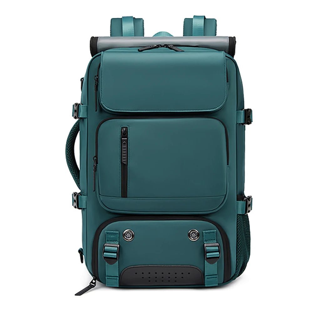 Waterproof Travel Backpack with USB Port - Shoe Compartment, Fits 15.6" Laptop, view 12