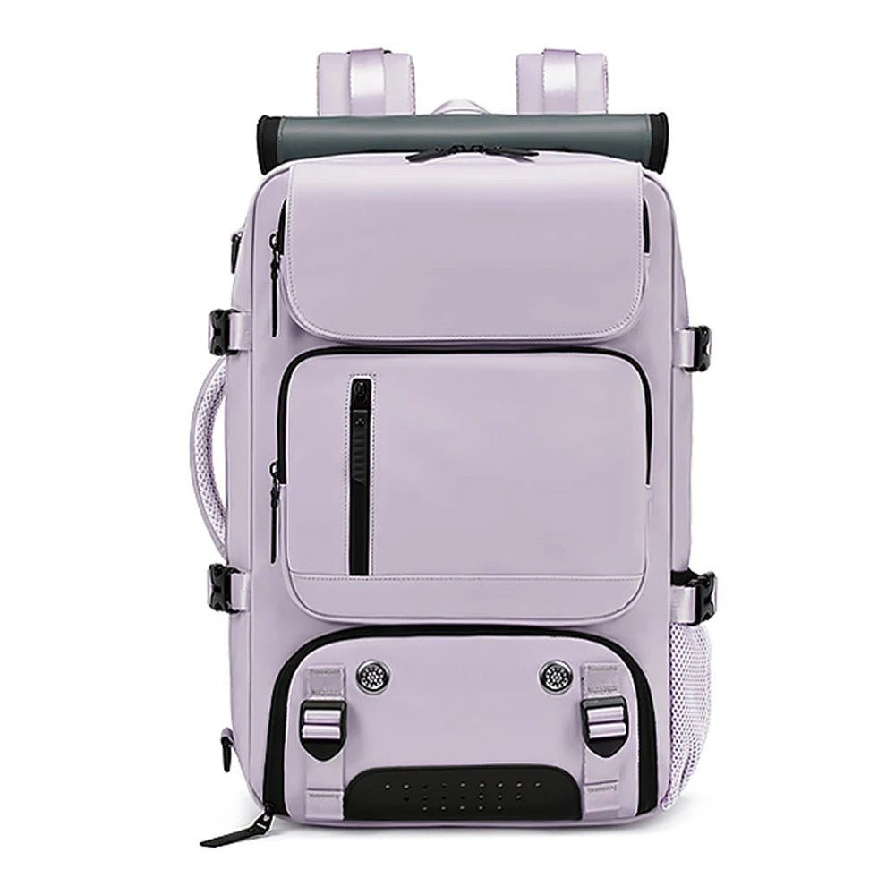 Waterproof Travel Backpack with USB Port - Shoe Compartment, Fits 15.6" Laptop, view 13