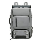 Waterproof Travel Backpack with USB Port - Shoe Compartment, Fits 15.6" Laptop, view 15