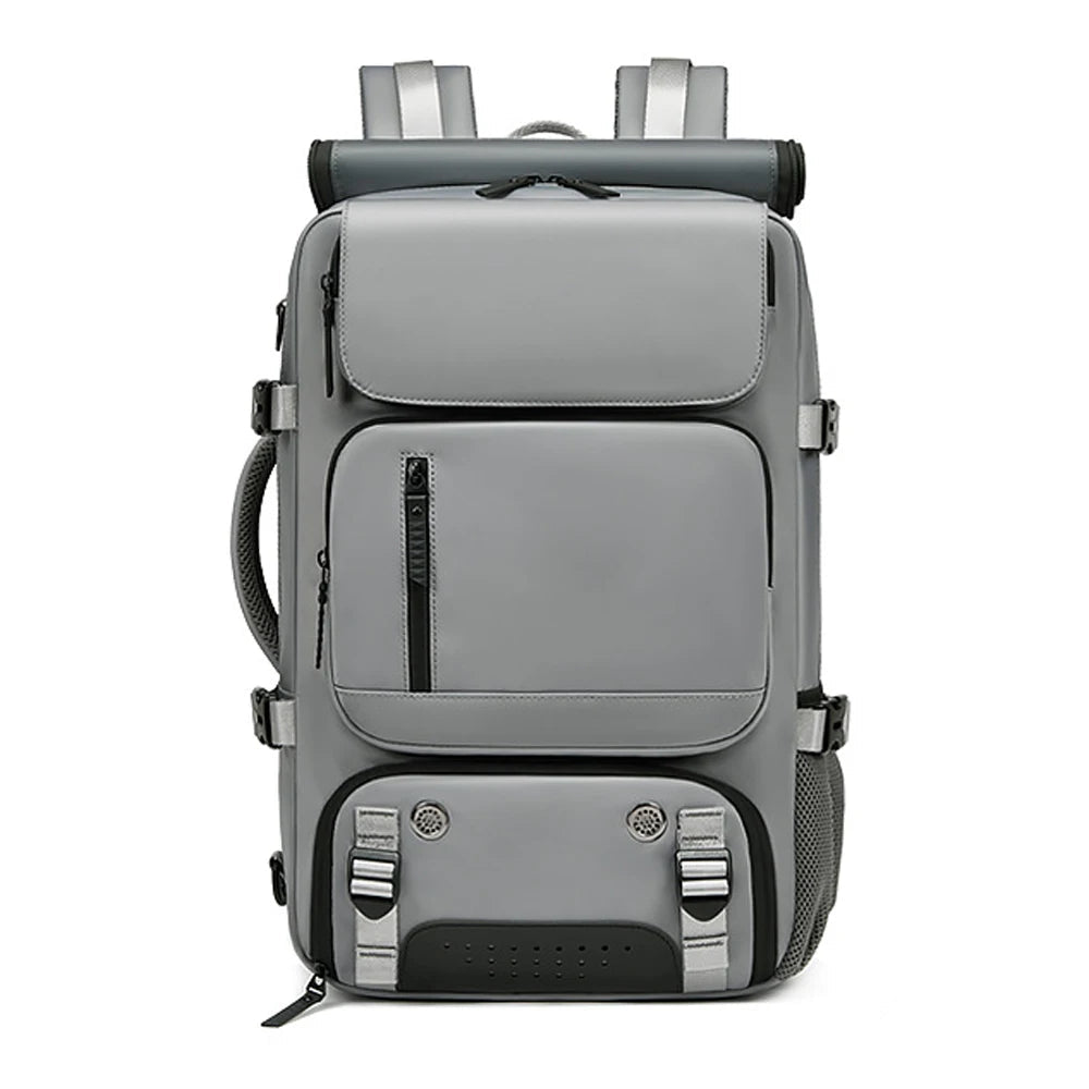 Waterproof Travel Backpack with USB Port - Shoe Compartment, Fits 15.6" Laptop, view 15