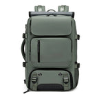Waterproof Travel Backpack with USB Port - Shoe Compartment, Fits 15.6" Laptop, view 9