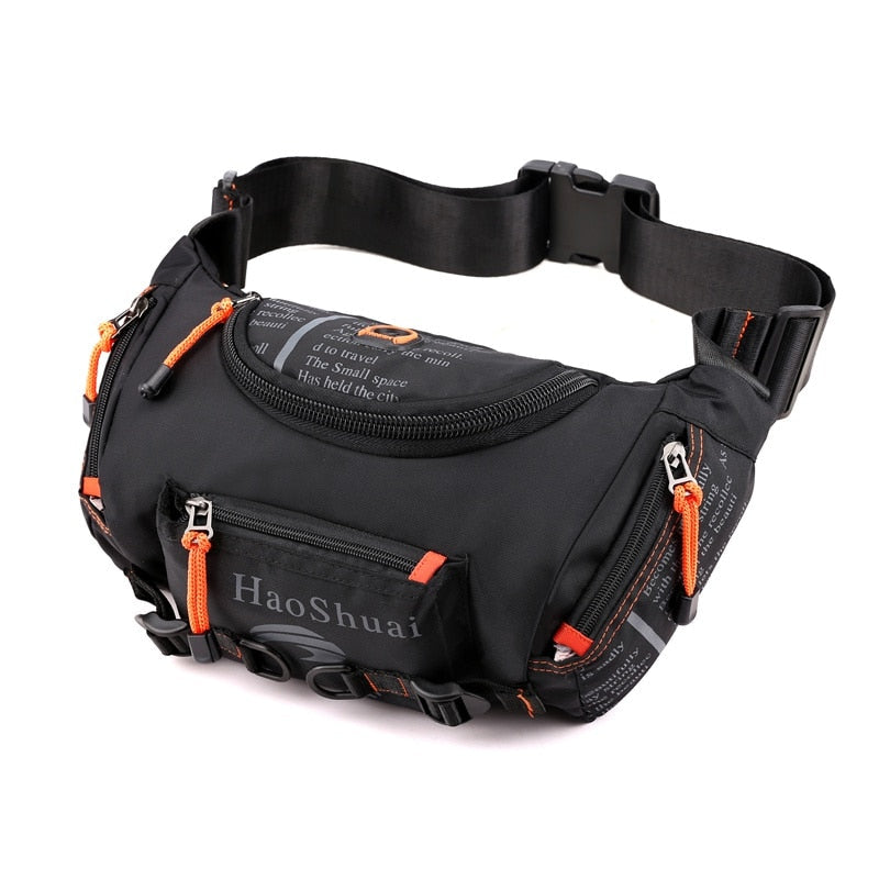 Waterproof Oxford Waist Bag for Travel - Nylon, Stash Style, Unisex, view 10
