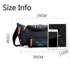 Waterproof Oxford Waist Bag for Travel - Nylon, Stash Style, Unisex, view 3