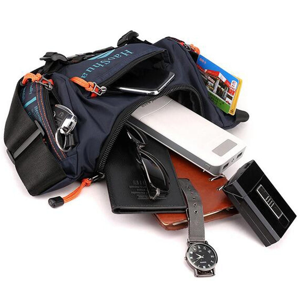 Waterproof Oxford Waist Bag for Travel - Nylon, Stash Style, Unisex, view 4