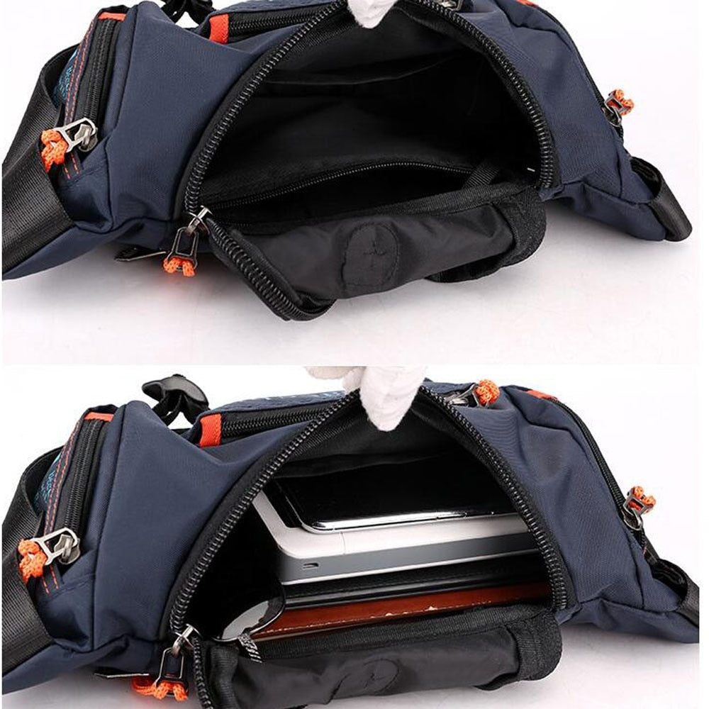 Waterproof Oxford Waist Bag for Travel - Nylon, Stash Style, Unisex, view 5