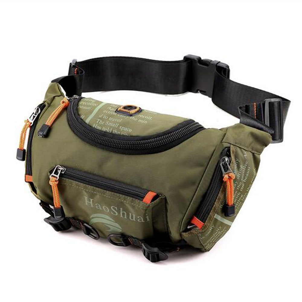 Waterproof Oxford Waist Bag for Travel - Nylon, Stash Style, Unisex, view 7
