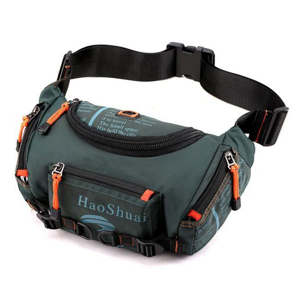 Waterproof Oxford Waist Bag for Travel - Nylon, Stash Style, Unisex, view 8