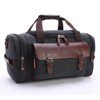 Spacious Travel Bag with High-Quality Leather Trim - Large Main Compartment, view 11