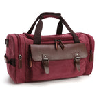 Spacious Travel Bag with High-Quality Leather Trim - Large Main Compartment, view 5