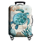 Unisex Hard-Shell Suitcase Cover - Modern Geometric Design, Robust Protection, view 11