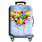 Unisex Hard-Shell Suitcase Cover - Modern Geometric Design, Robust Protection, view 12