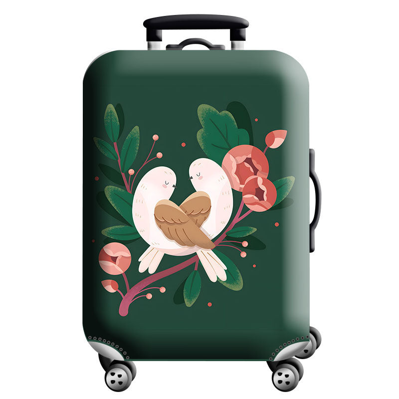Unisex Hard-Shell Suitcase Cover - Modern Geometric Design, Robust Protection, view 13