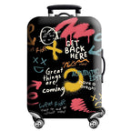 Unisex Hard-Shell Suitcase Cover - Modern Geometric Design, Robust Protection, view 15