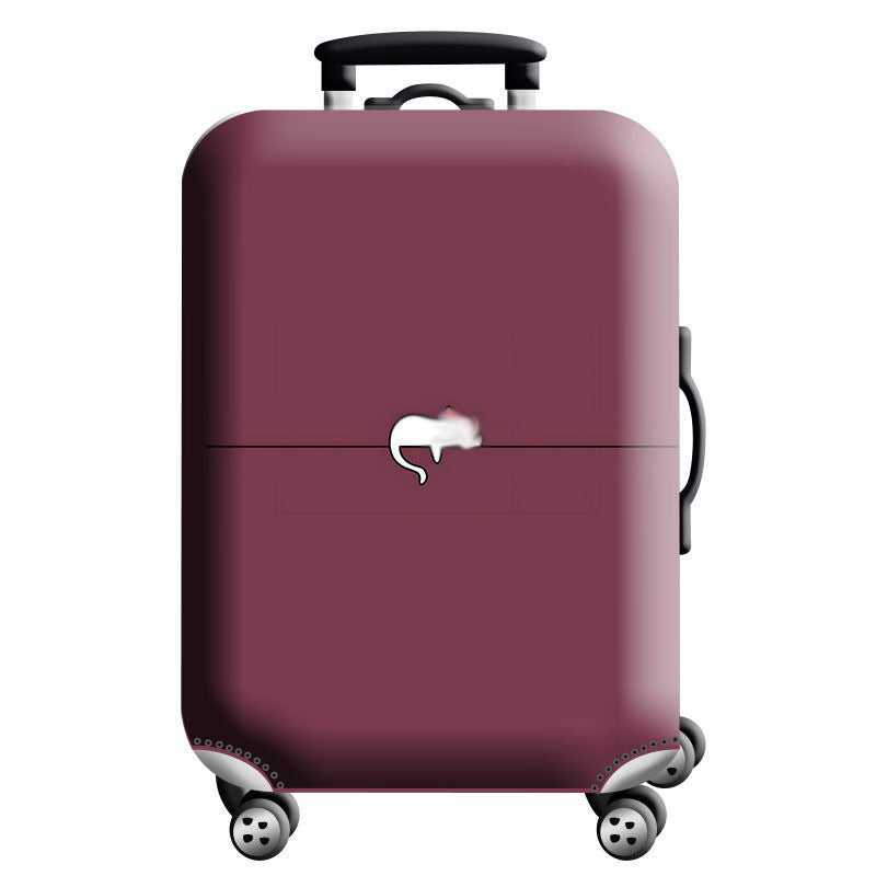 Unisex Hard-Shell Suitcase Cover - Modern Geometric Design, Robust Protection, view 3