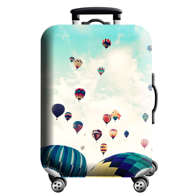 Unisex Hard-Shell Suitcase Cover - Modern Geometric Design, Robust Protection, view 5
