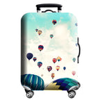 Unisex Hard-Shell Suitcase Cover - Modern Geometric Design, Robust Protection, view 5