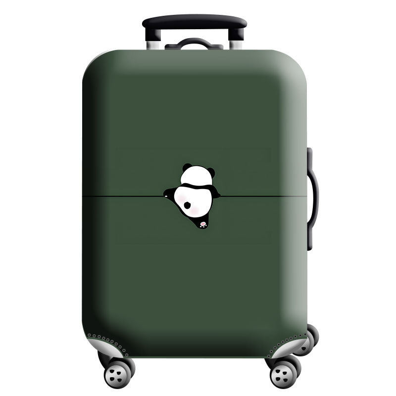 Unisex Hard-Shell Suitcase Cover - Modern Geometric Design, Robust Protection, view 6