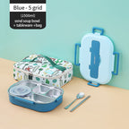 Stainless Steel Multi Compartment Kids Lunch Box - 1500 ml, 304 Steel, view 16