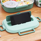Stainless Steel Multi Compartment Kids Lunch Box - 1500 ml, 304 Steel, view 2